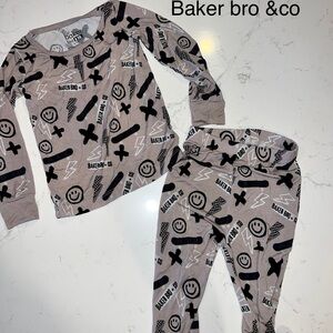 Baker Bro & Co Graphic Pajama Set
